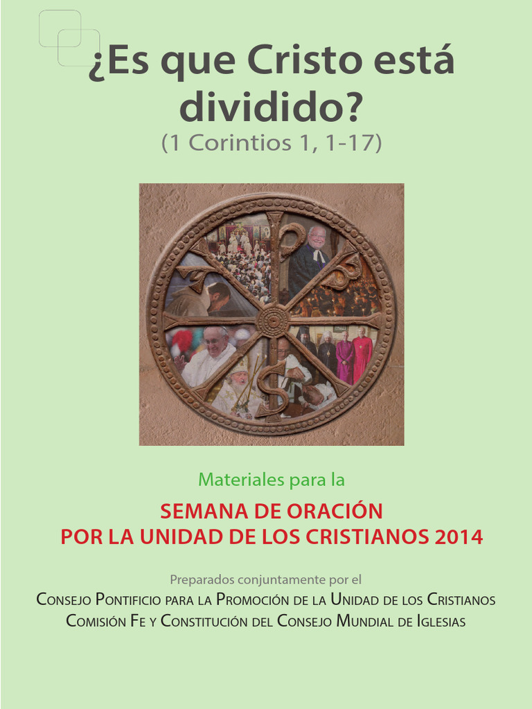 Unidad en Cristo: Semana de Oración 2014 | PDF | Cristo (título ...