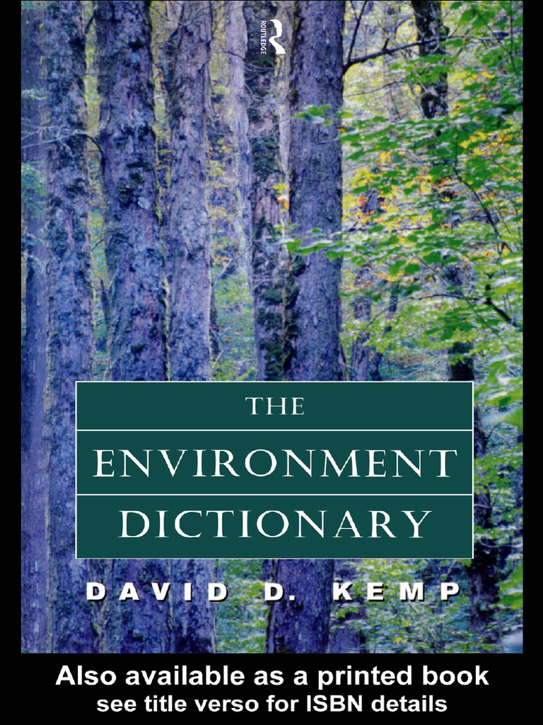 The Environment Dictionary | PDF | Atmosphere Of Earth | Water Vapor