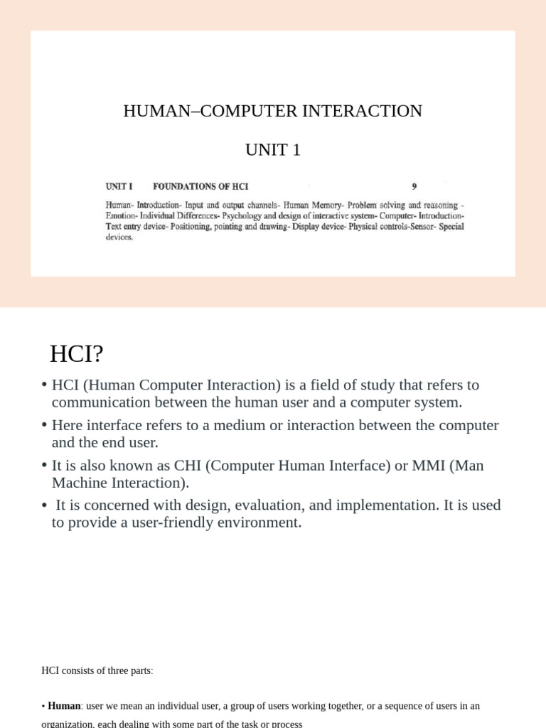 Human–Computer Interaction | PDF | Human–Computer Interaction ...