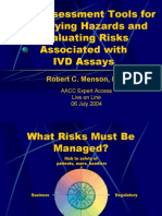 Risk Assessment Tools For IVD Assays