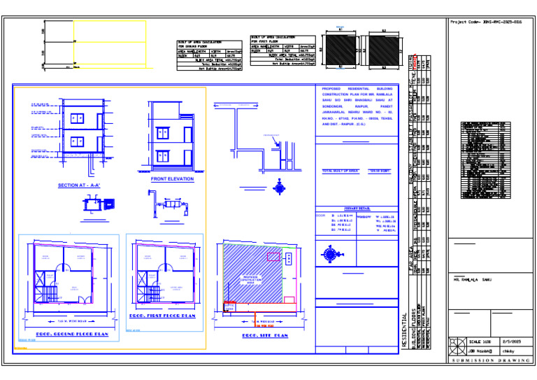 Residential Building Construction Plan | PDF | Building Engineering ...