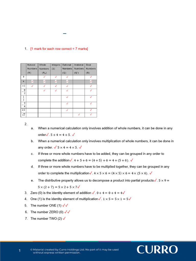 Grade 9 Mathematics: Whole Numbers Guide | PDF | Numbers | Multiplication