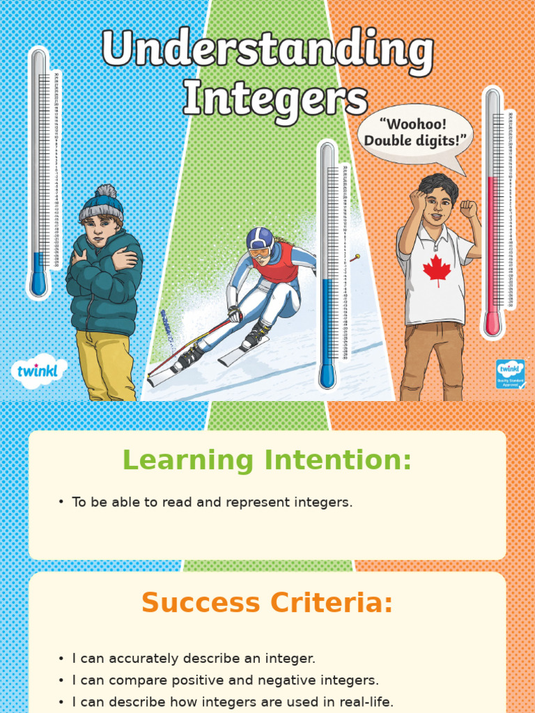 Understanding Integers and Number Lines | PDF | Numbers | Integer
