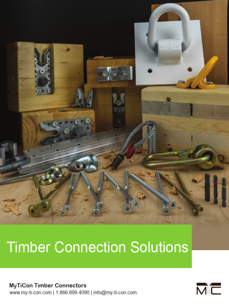 Timber Connection Solutions by MyTiCon | PDF | Screw | Drill