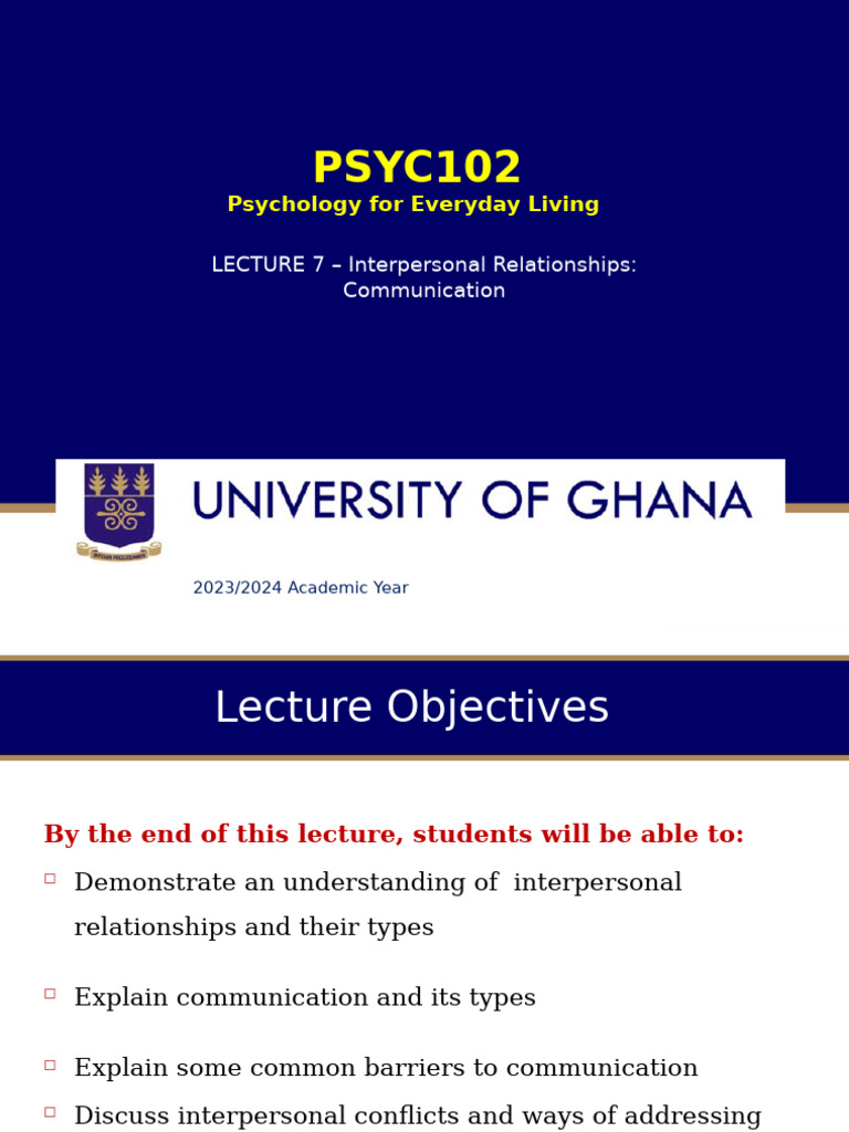 Interpersonal Relationships & Communication | PDF | Communication ...