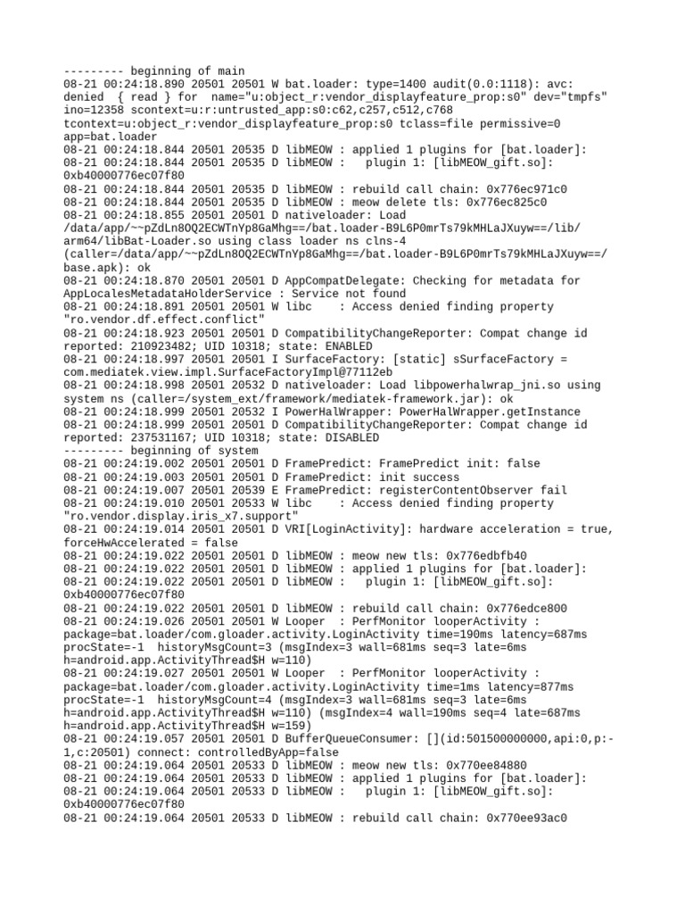 libMEOW Plugin Activity Log | PDF | Operating System Families ...