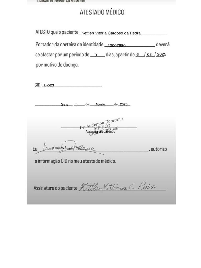 Atestado Medico | PDF