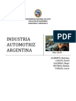 Historia de La Industria Automotriz Argentina - Informe