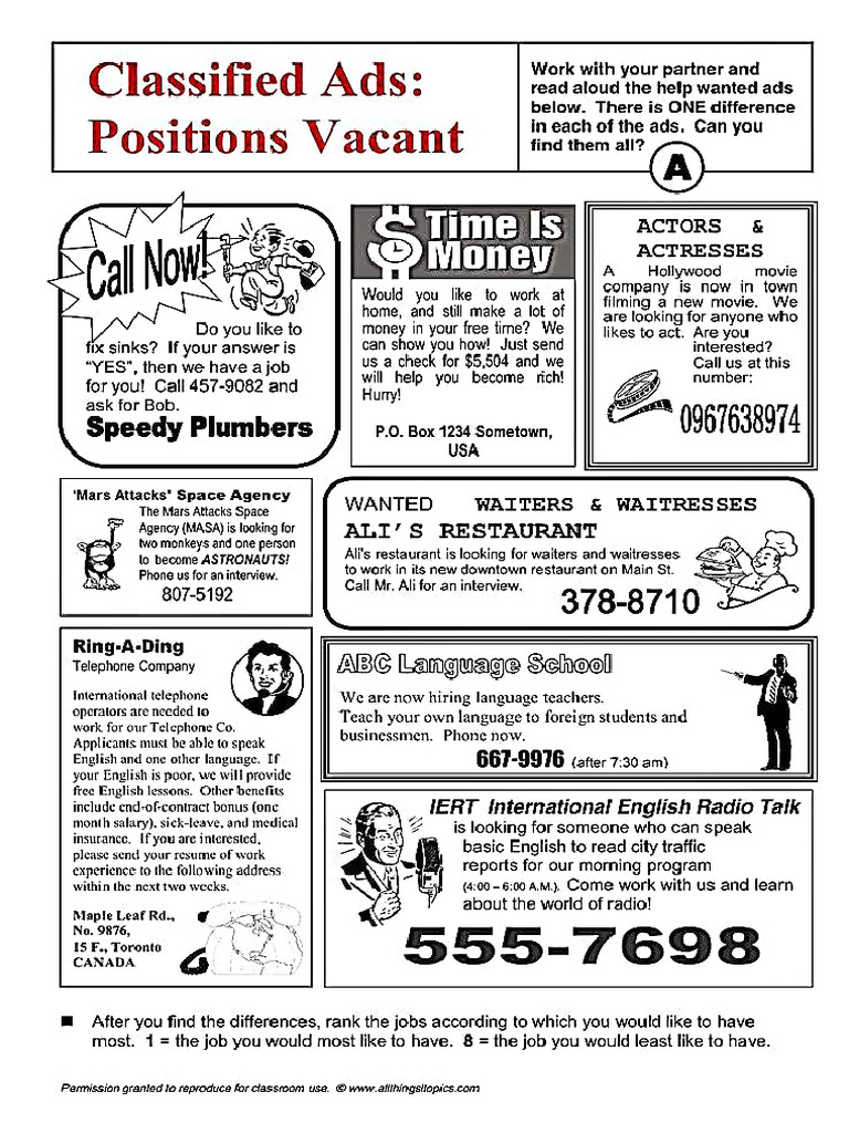 Classified Advertisements | PDF