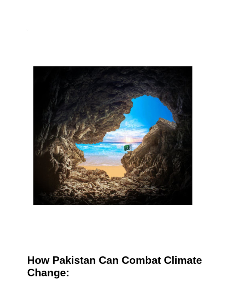 Pakistan's Strategies to Combat Climate Change | PDF | Agriculture ...