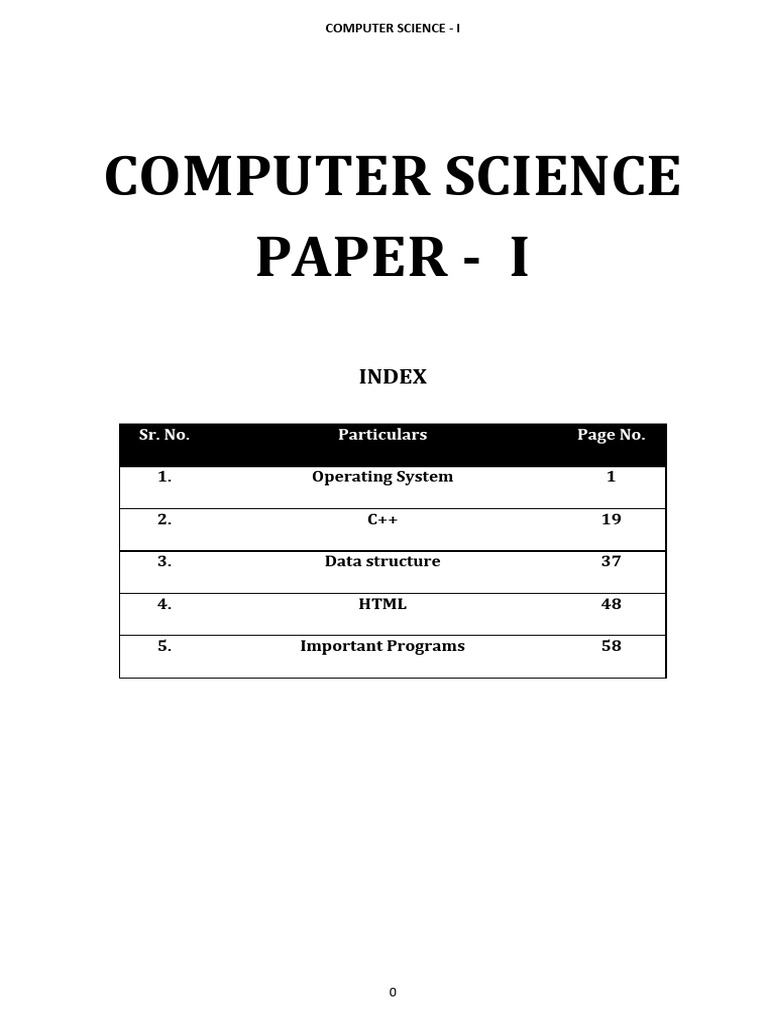 Computer Science I: OS, C++, Data Structures | PDF | Computer Terminal ...