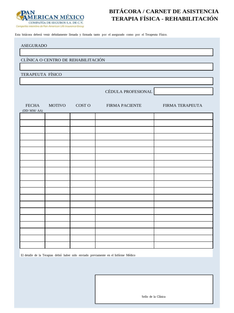 Formulario Terapias | PDF