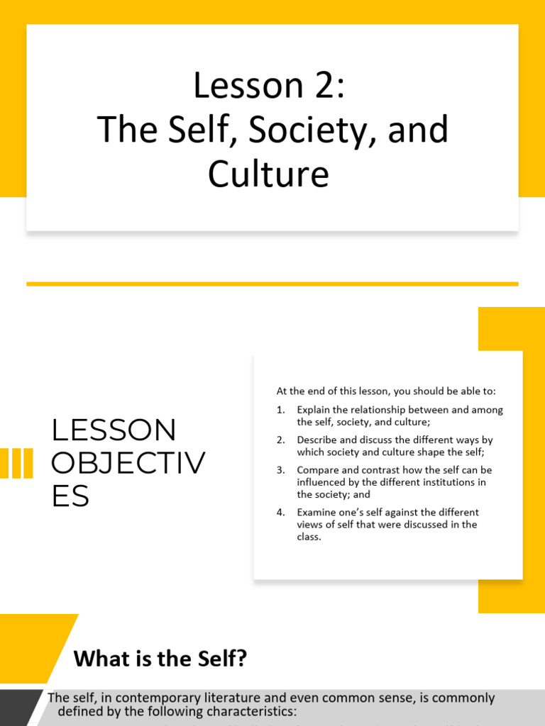 Understanding Self, Society, and Culture | PDF | Self | Behavioural ...
