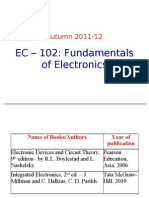 EC 102 Lecture 1 Semiconductor Theory