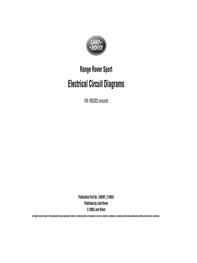 Range Rover Sport Electrical Diagrams | PDF | Electrical Connector ...
