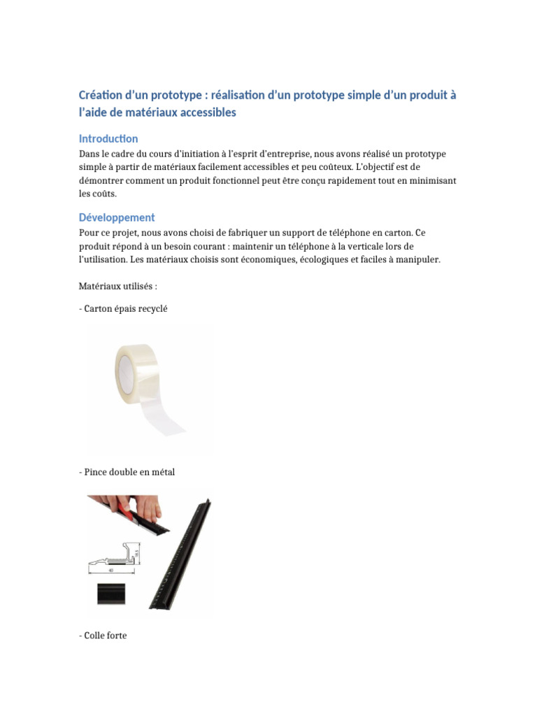 Prototype Rapport | PDF