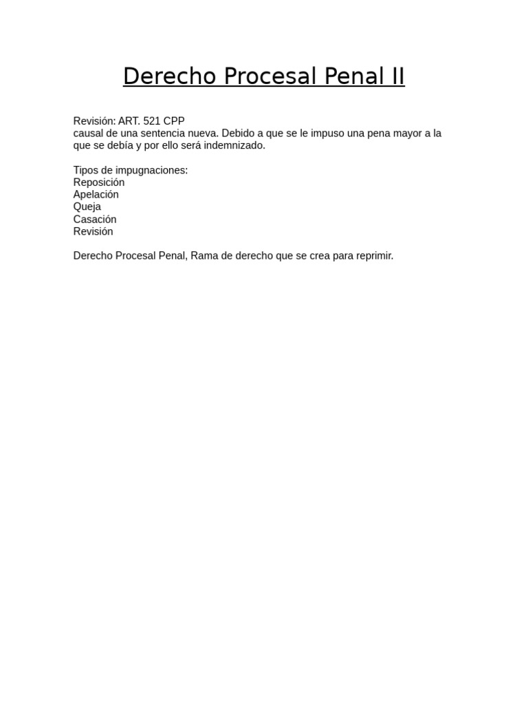 Principios y Etapas del Proceso Penal | PDF | Sentencia (ley) | Ley ...