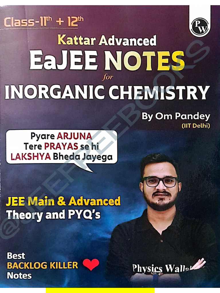 Eajee Inorganic Chemistry By Om Pandey Sir Pdf