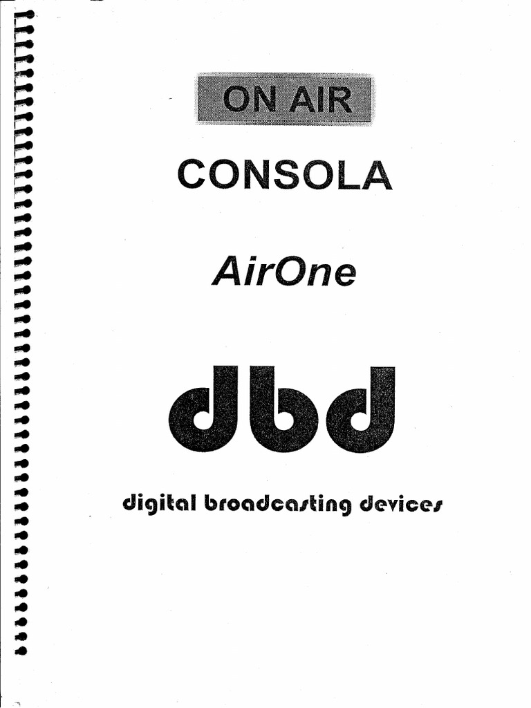Manual DBD Onair | PDF