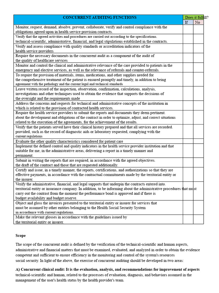 Concurrent Auditing in Healthcare Services | PDF | Audit | Health Care