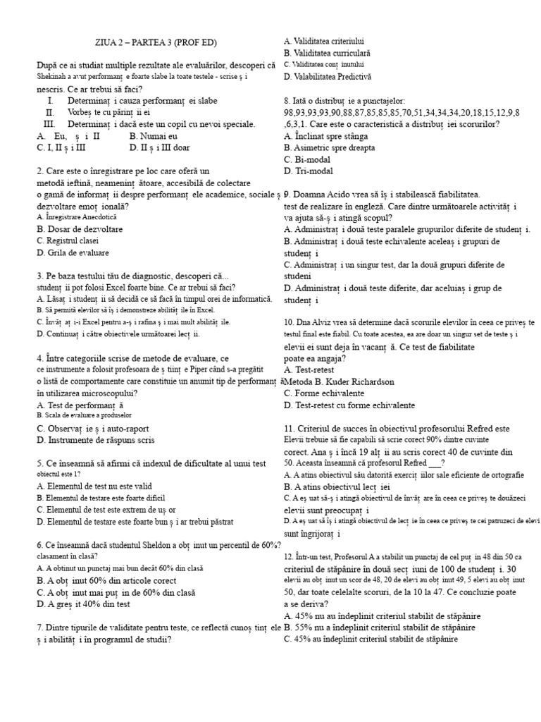 Ziua 2 - ProfEd | PDF