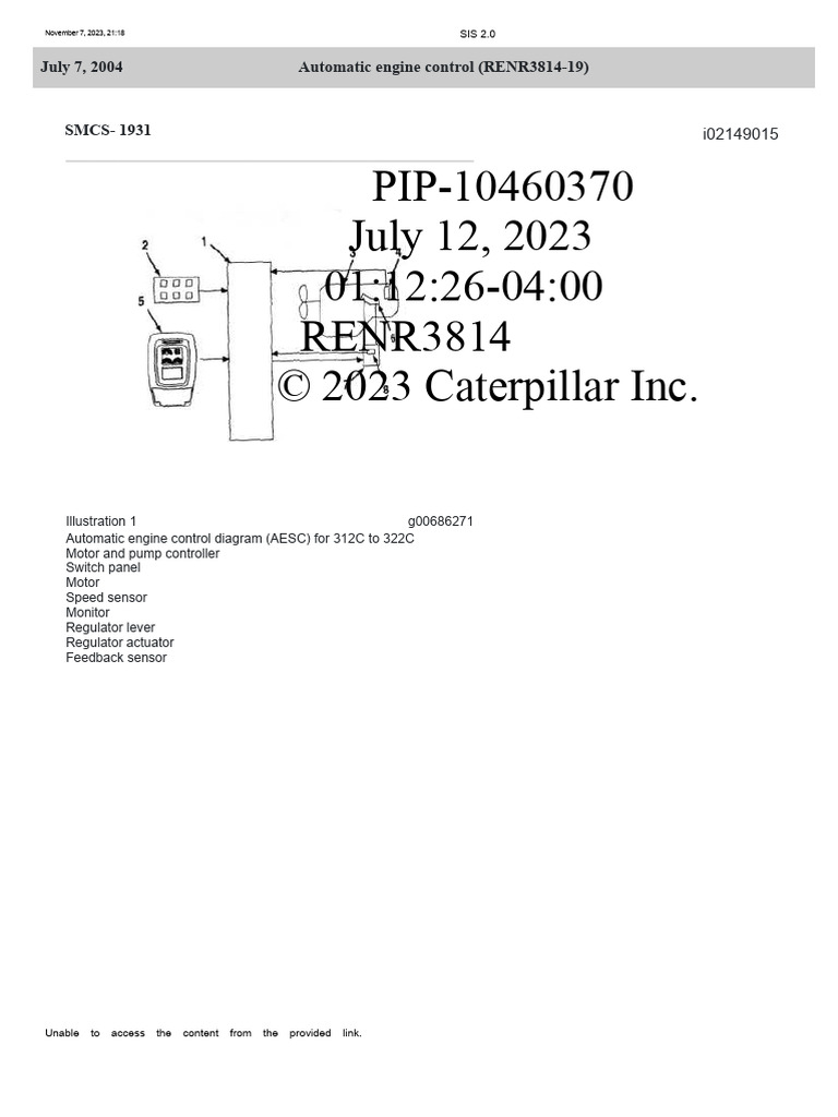 Automatic Engine Control Diagrams | PDF | Engines | Manufactured Goods