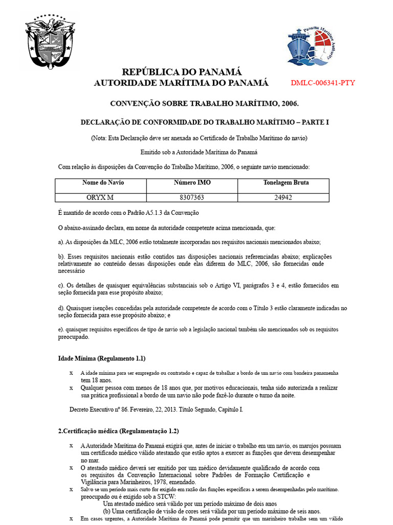 DMLC Parte I | PDF | Marinheiro | Capitão do mar