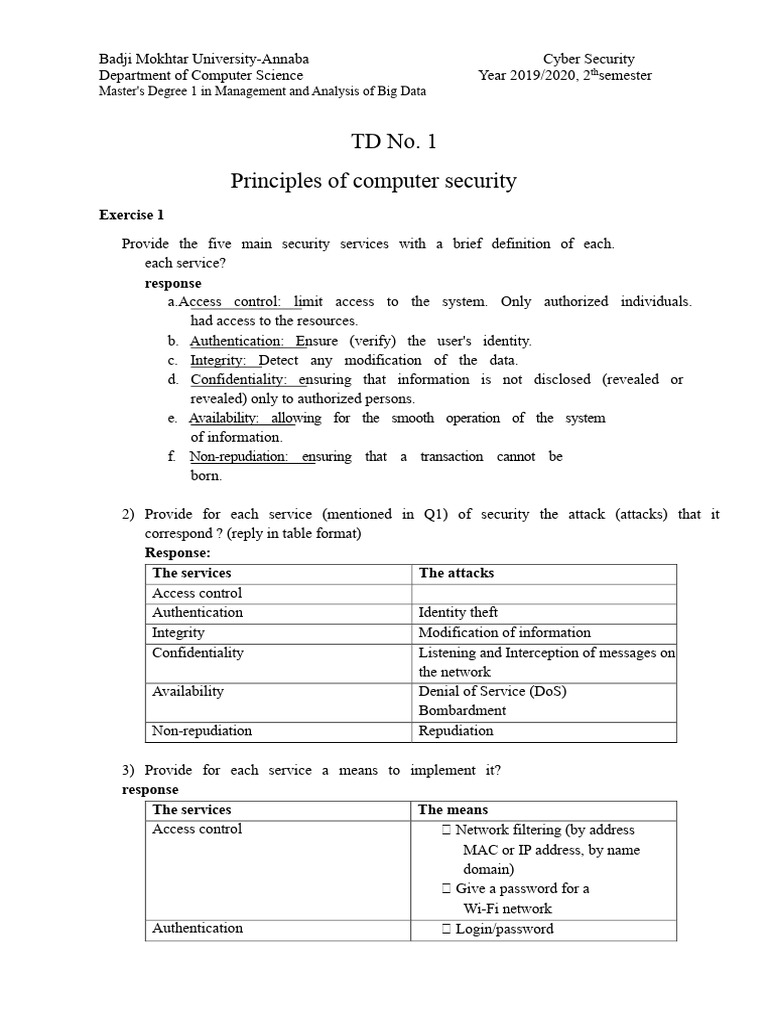 Key Principles of Computer Security | PDF | Security | Computer Security
