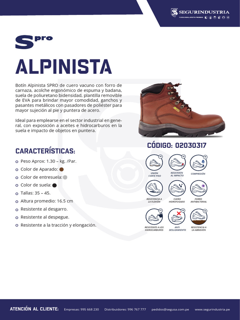 FT-02030317 Alpinista-Nvo 2023 | PDF | Materiales