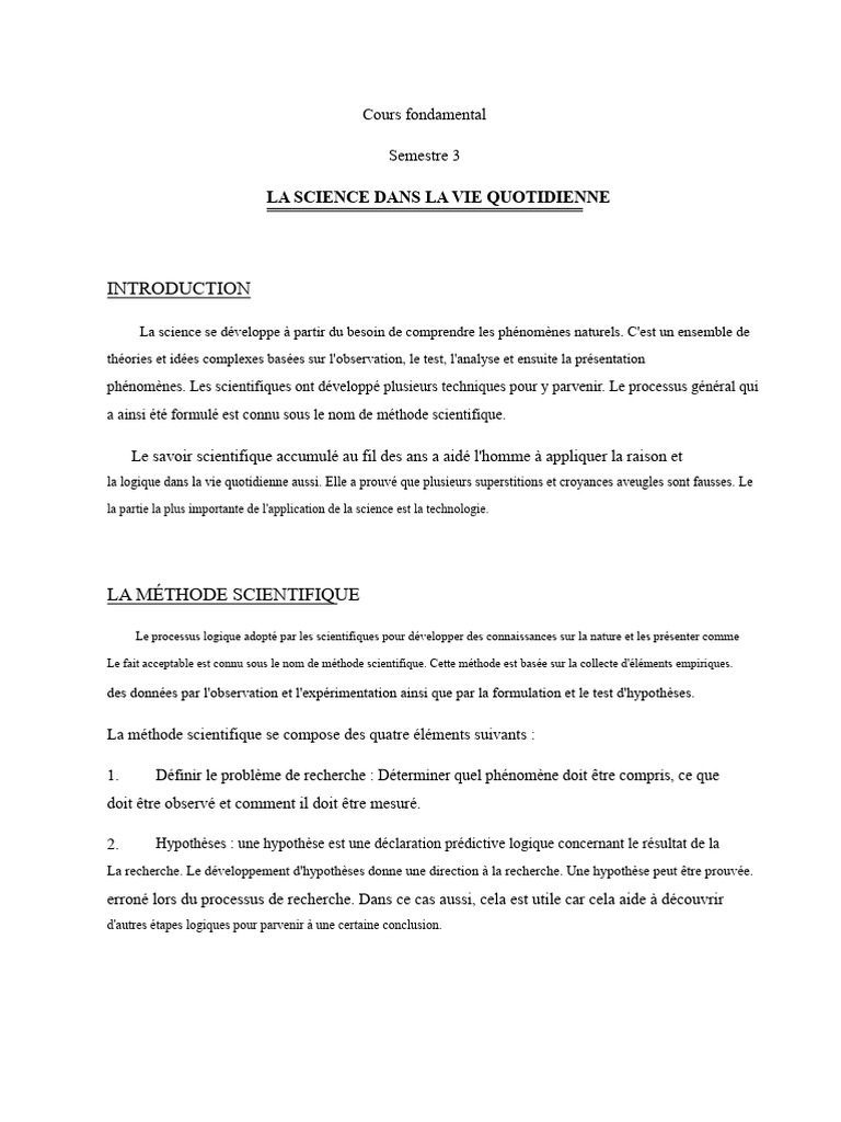 Méthode Scientifique et Objectivité en Science | PDF | Observation ...