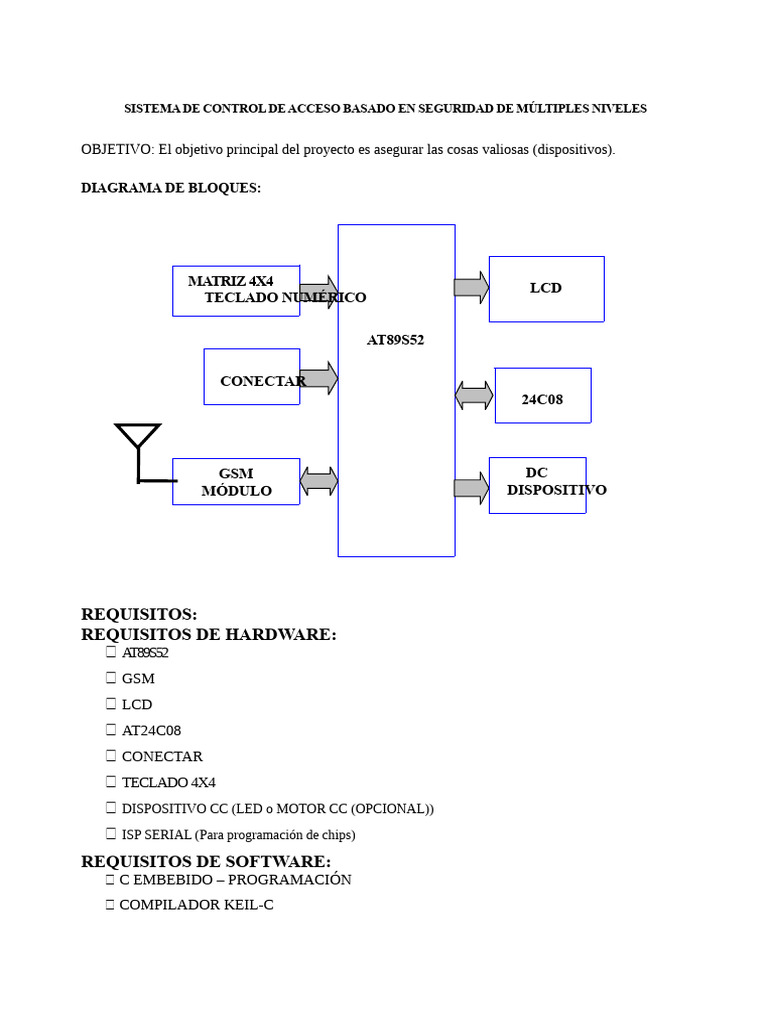 Sistema de Control de Acceso Basado en Seguridad Multinivel | PDF ...
