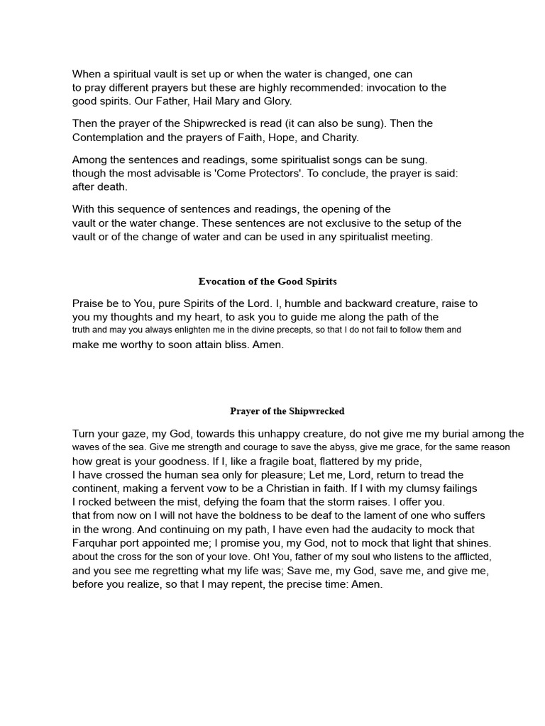 Spiritual Prayers and Invocations Guide | PDF | Prayer | Christian ...