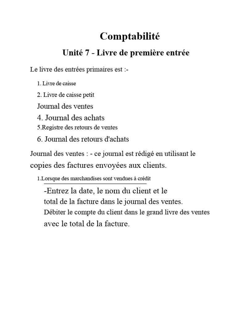Guide Des Journaux Comptables Essentiels PDF Comptabilit 