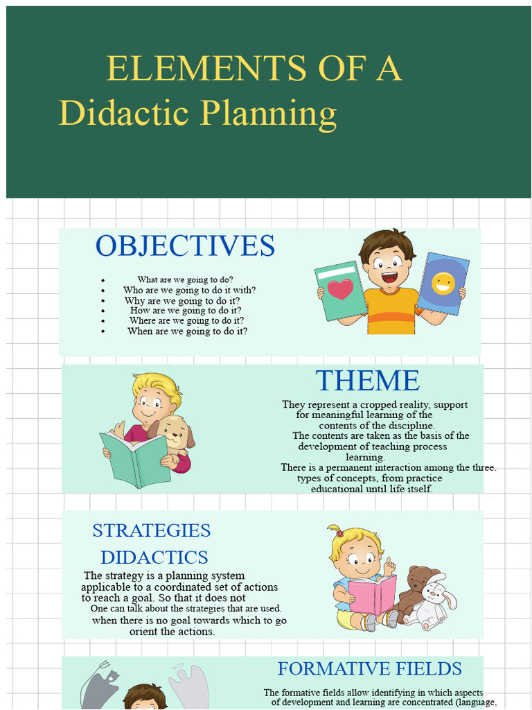 Didactic Planning Elements Explained | PDF