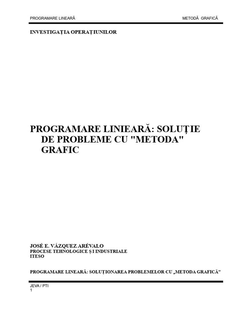 2 Metoda Grafică | PDF