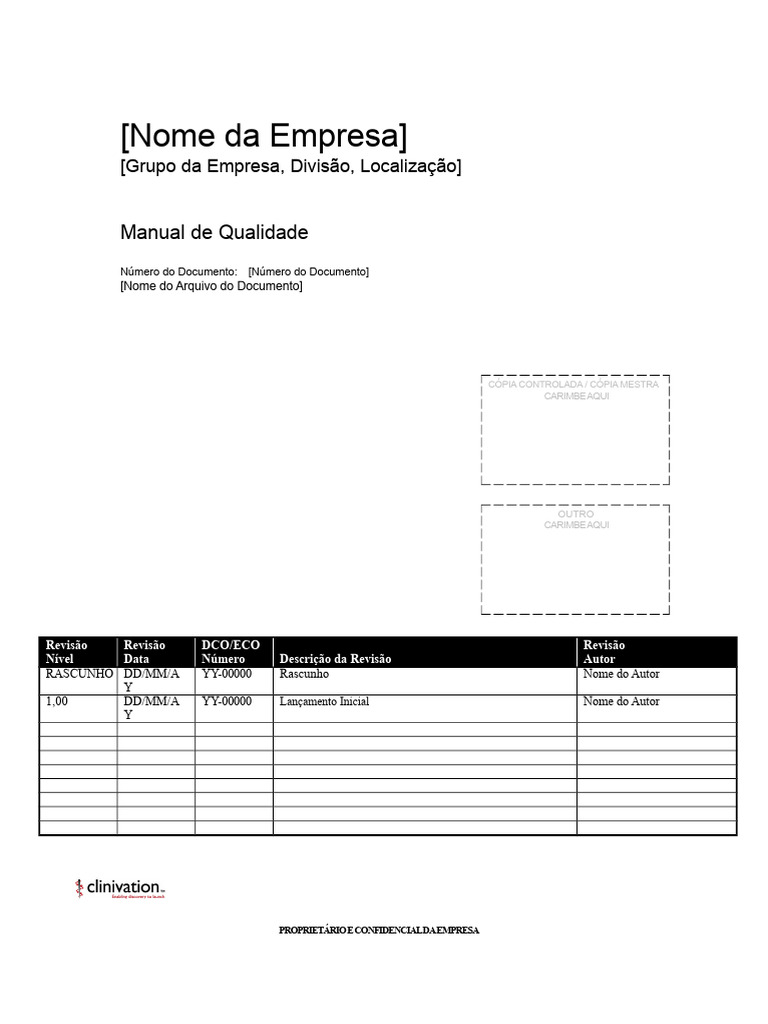 Manual de Qualidade da Empresa | PDF | Qualidade (negócios) | Produção ...