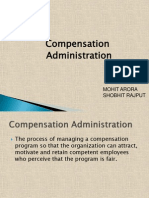 Compensation Administration: Mohit Arora Shobhit Rajput