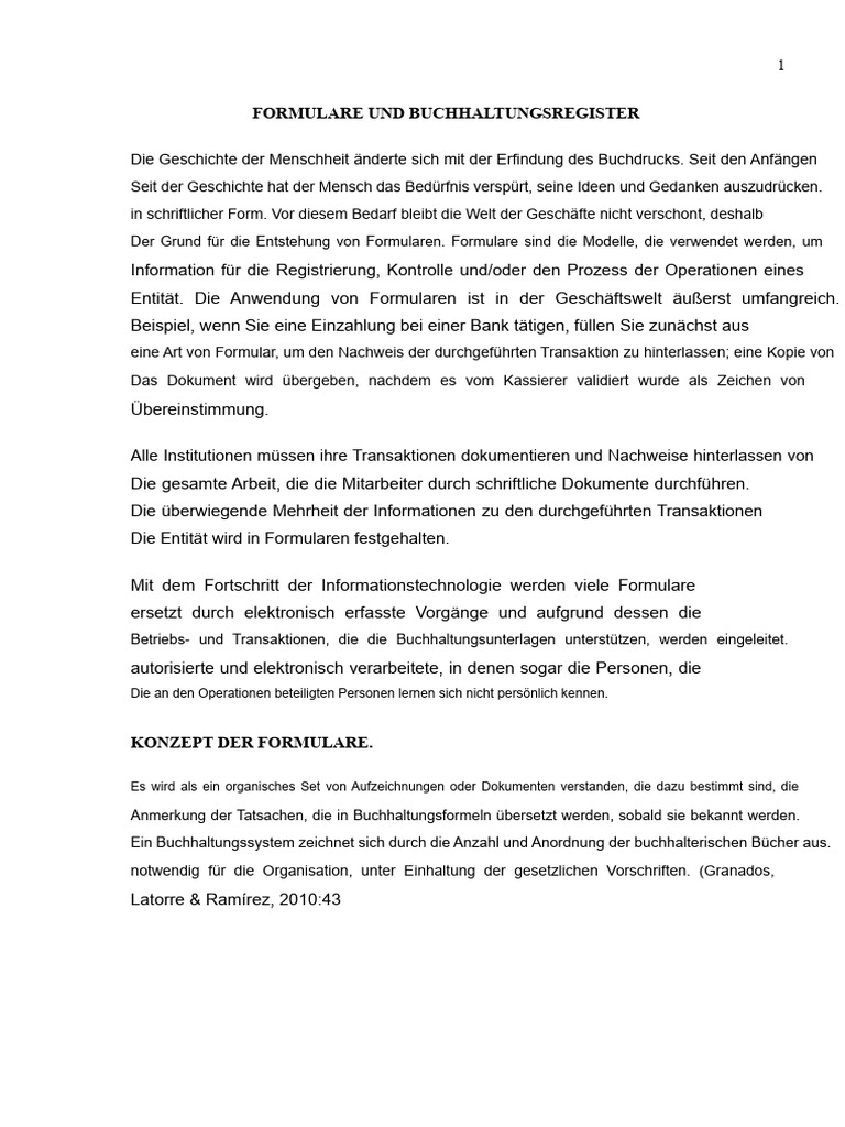 Formulare Und Interne Kontrolle | PDF