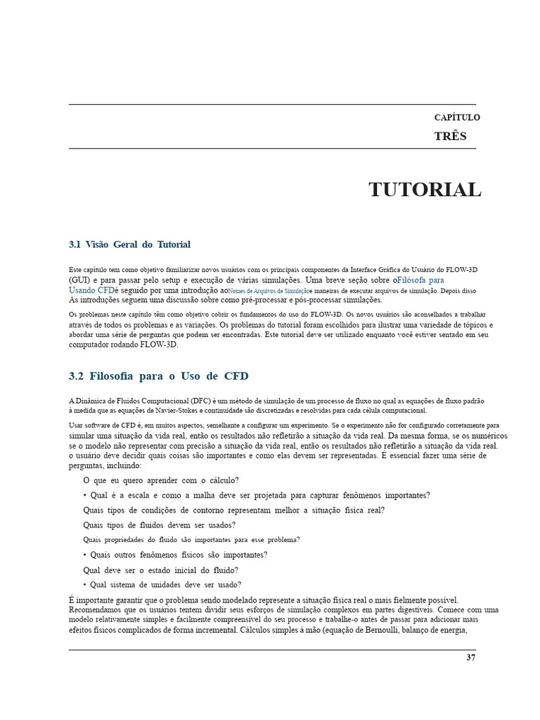 FLOW 3Dv10 1 Tutorial | PDF | Janela (informática) | Interfaces ...