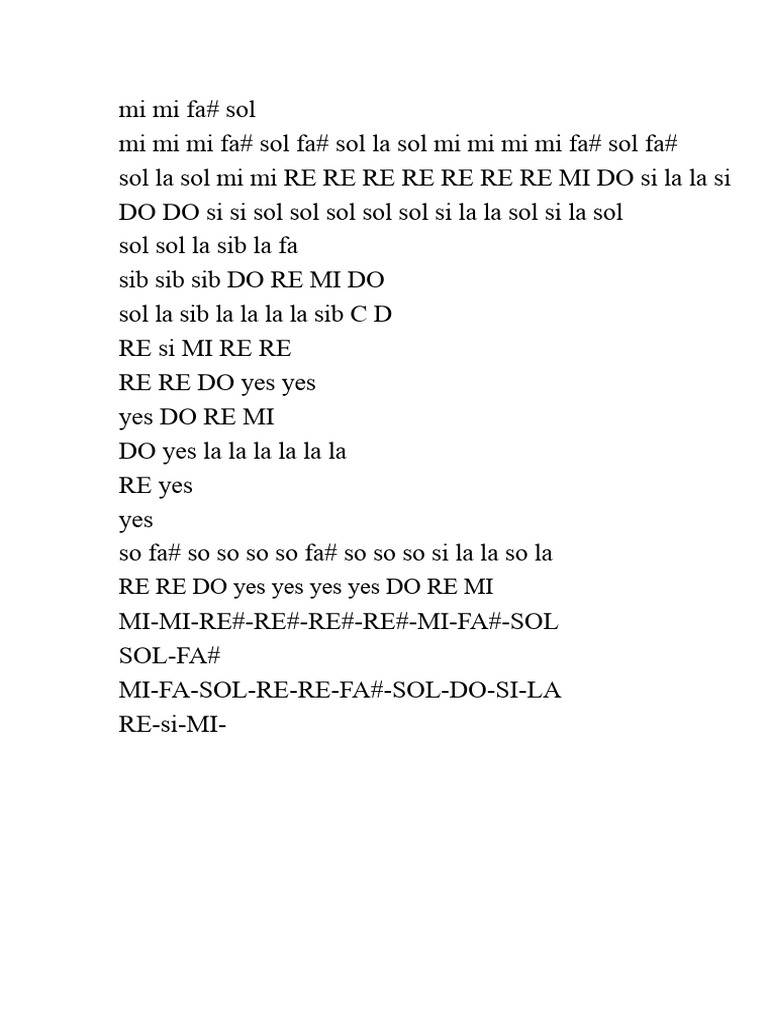 Angel Notes Musical Sequence | PDF