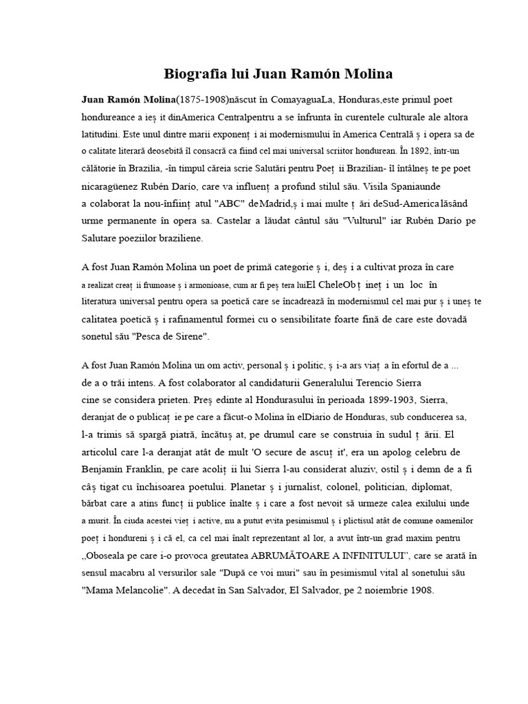 Juan Ramón Molina | PDF