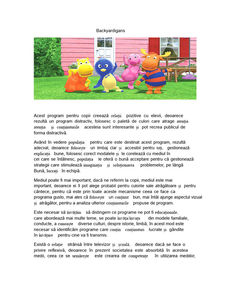 Backyardigans | PDF