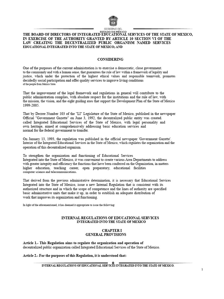 Internal Regulations of SEIEM | PDF | Board Of Directors | Regulatory ...
