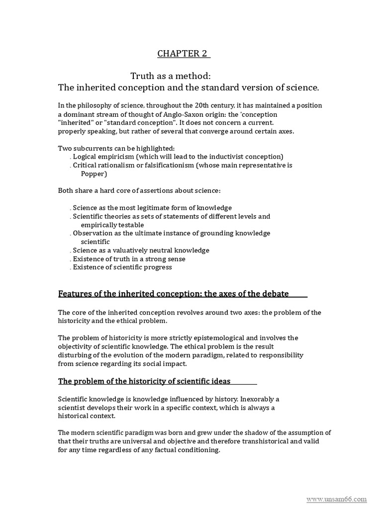 Chapter 2. Truth As A Method - The Inherited Conception and The ...