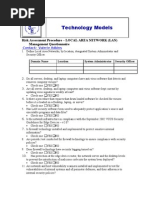 LAN Management Questionnaire