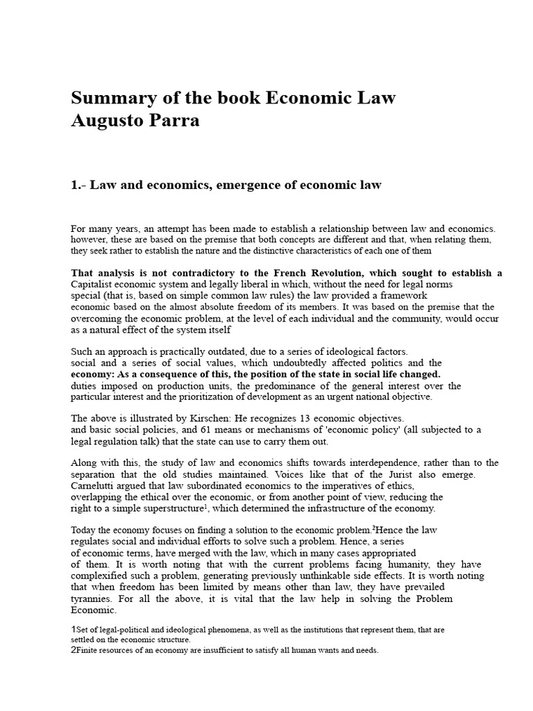 Overview of Economic Law Concepts | PDF | Economics | Science