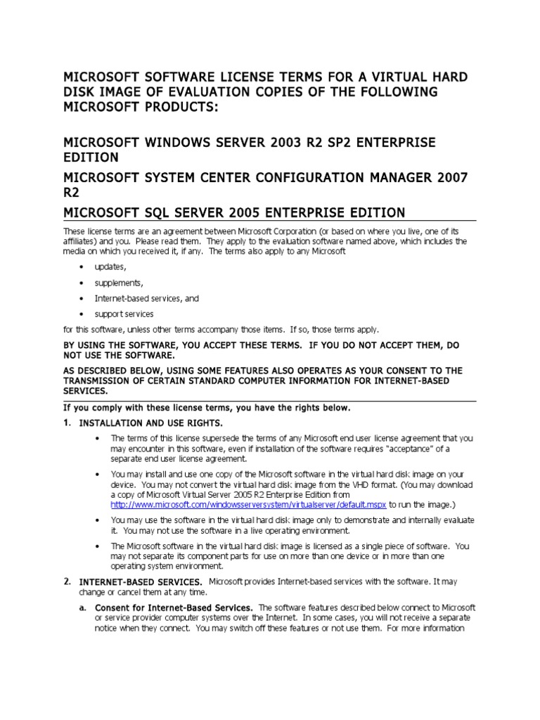 Dis Tri But Able VHD Image EULA | PDF | Computer Engineering | Digital ...