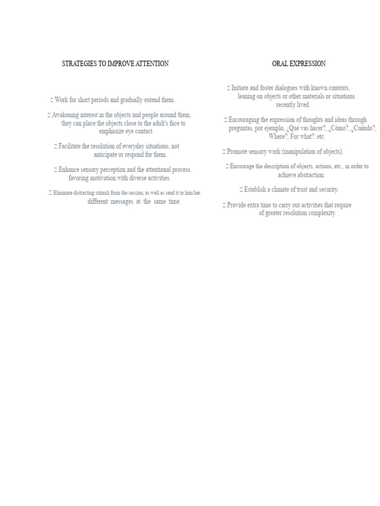 Effective Strategies for Enhancing Attention | PDF | Learning | Memory