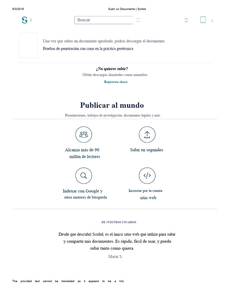 Cargar Un Documento - Socribd | PDF | Scribd | Red mundial