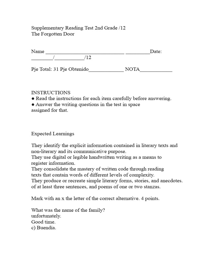 test-of-the-forgotten-door | PDF | Cognitive Science | Human Communication